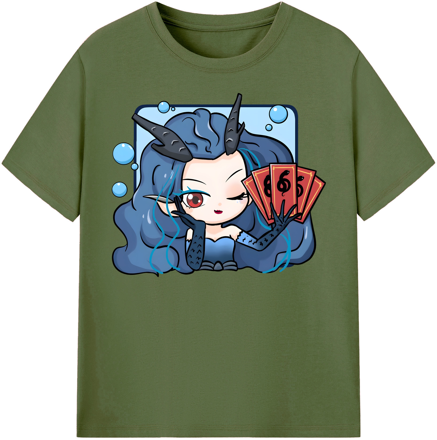 （画像用） Ne Zha 2 ナタ 魔童の大暴れ 綿100％半袖Tシャツ（フロントプリント）